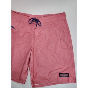 Vineyard Vines Pink Drawstring Board Shorts Swim Trunks Size 35